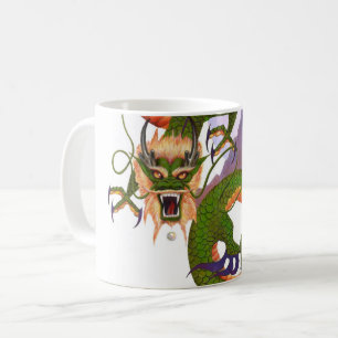 Grüner chinesischer Drache Kaffeetasse