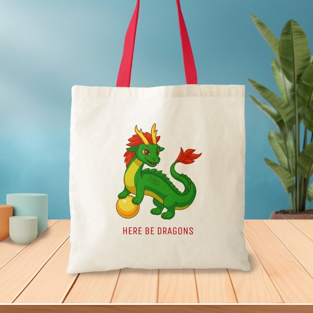 Grüner chinesischer Drache Tragetasche (Von Creator hochgeladen)