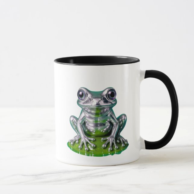 Grüner Chromfrosch Tasse (Rechts)