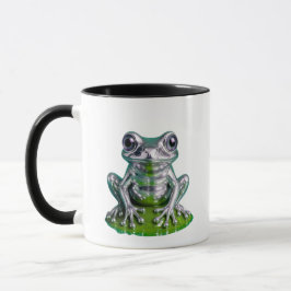 Grüner Chromfrosch Tasse