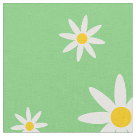 Grüner Daisy-Stoff Stoff