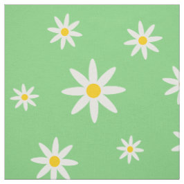 Grüner Daisy-Stoff Stoff