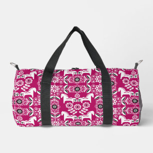 Grüner Dala Schwedisches Pferd Druck Duffle Bag