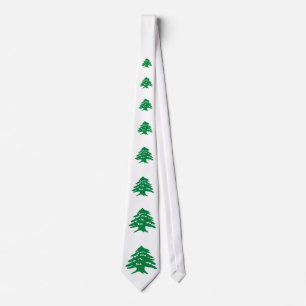 Grüner der Libanon-Zedern-Baum Krawatte