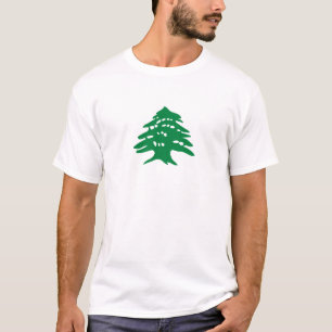 Grüner der Libanon-Zedern-Baum T-Shirt