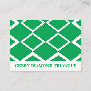 Grüner Diamant Dreieck Geometrisch  Visitenkarte