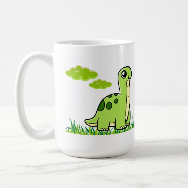 Grüner Dinausore Kaffeetasse (Links)