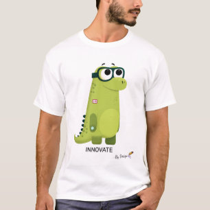 Grüner Dinosaurier mit Brille   INNOVATION - nach  T-Shirt