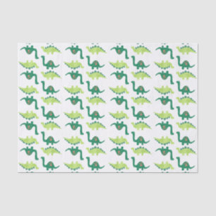 Grüner Dinosaurier-Seidenpapier Seidenpapier