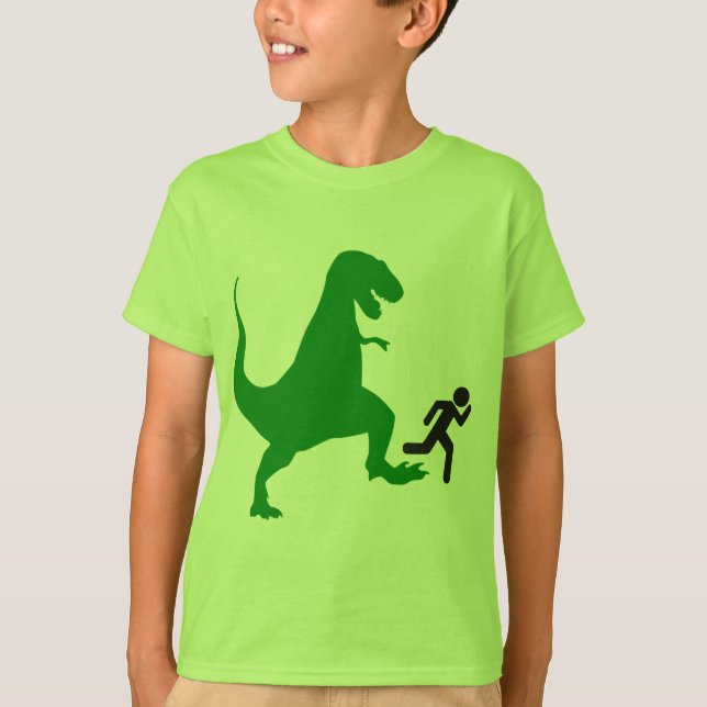 Grüner Dinosaurier T-Shirt (Vorderseite)