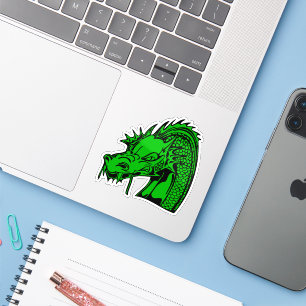 Grüner Drache Aufkleber
