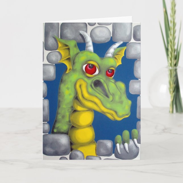 Grüner Drache Karte (Vorderseite)