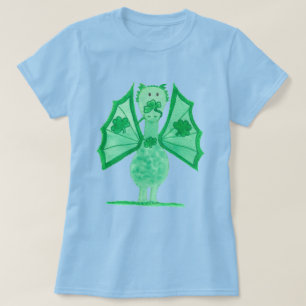 Grüner Drache mit Shamrocks T-Shirt