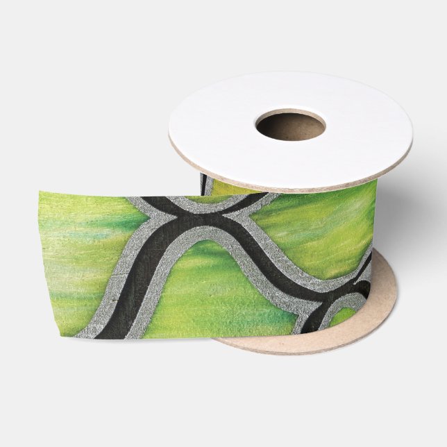 Grüner Drache Satinband (Spule)