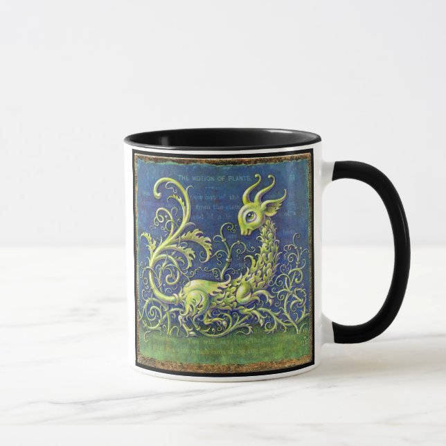 Grüner Drache-Tasse, Bewegung der Pflanzen Tasse (Rechts)