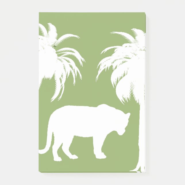 grüner Dschungel Post-it Klebezettel (Vorderseite)