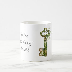 Grüner Efeu Schlüssel Kaffeetasse