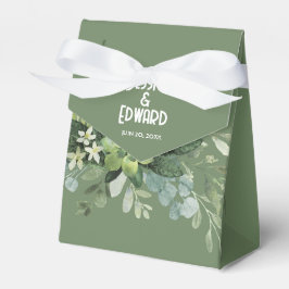 Grüner Eleganter Wasserfarbenflorale Minimal Geschenkschachtel