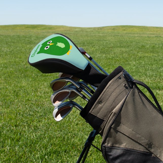 Grüner Eulen-Design Golf Headcover (In SItu)