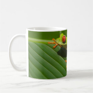Grüner, farbiger Dschungelbaumfrosch Kaffeetasse