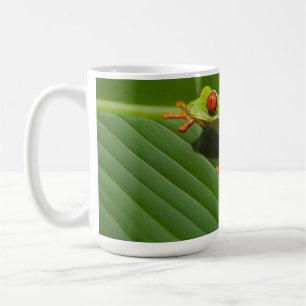 Grüner, farbiger Dschungelbaumfrosch Kaffeetasse