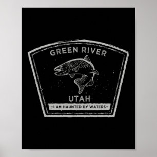 Grüner Fluss Utah Fliegenfischen Poster