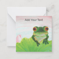 Grüner Frog Entspannend Personalisiert