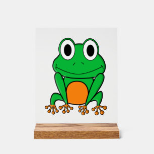 Grüner Frosch Acrylschild