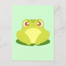 Grüner Frosch auf der Blätter