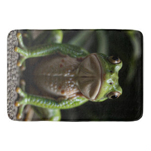 Grüner Frosch Badematte