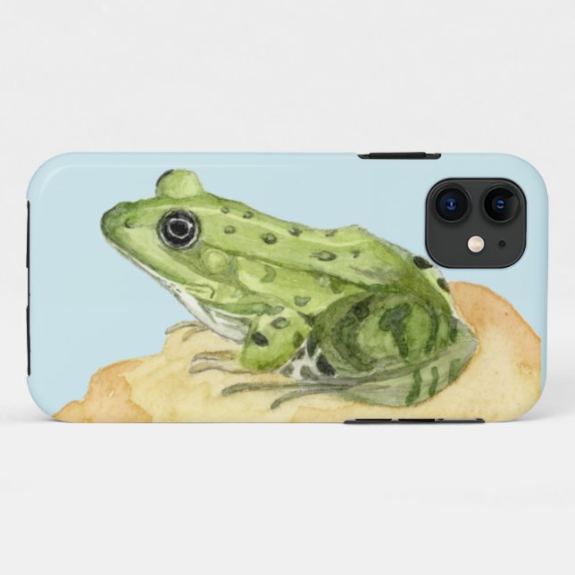 Grüner Frosch Case-Mate iPhone Hülle (Rückseite (Horizontal))