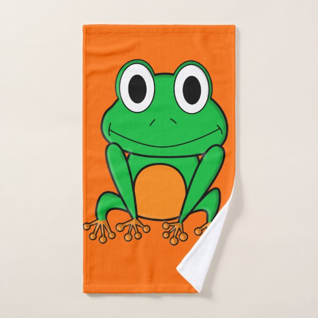 Grüner Frosch Handtuch (Handtuch)