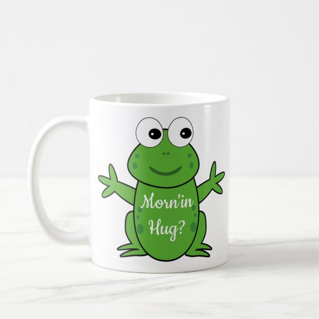 Grüner Frosch Kaffeetasse (Links)