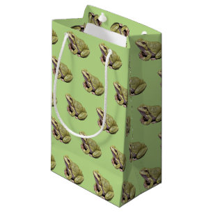 Grüner Frosch Kleine Geschenktüte