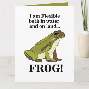 Grüner Frosch Lustig Karte