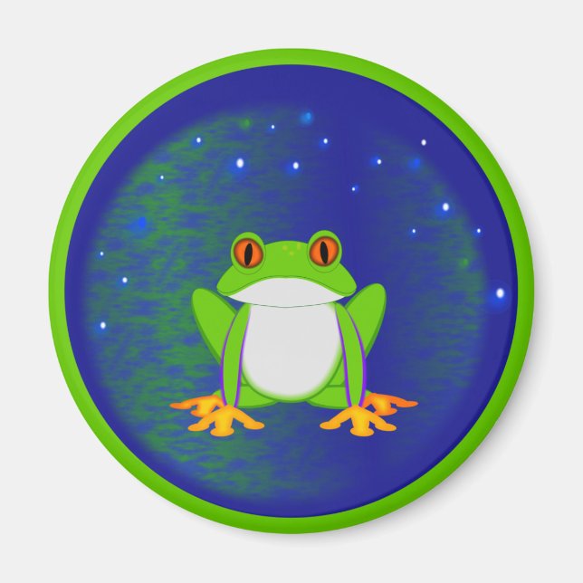 Grüner Frosch Magnet (Vorne)