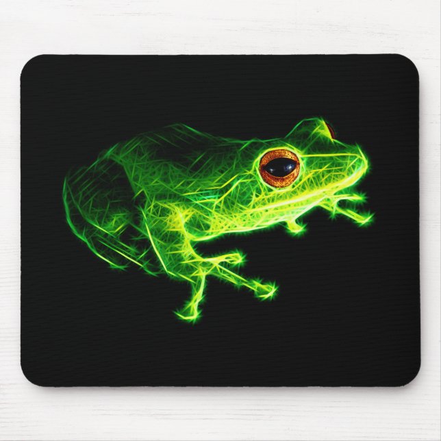 Grüner Frosch Mousepad (Vorne)