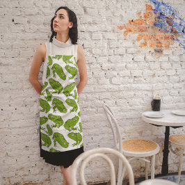 Grüner Frosch Schürze