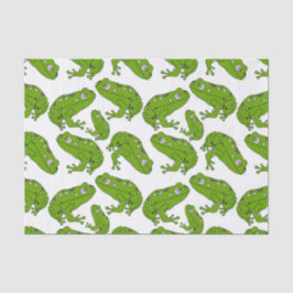 Grüner Frosch Seidenpapier