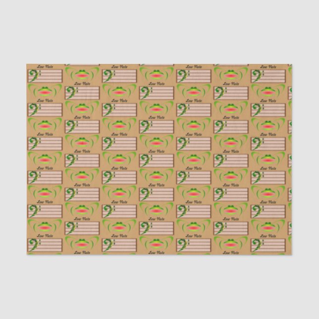Grüner Frosch Seidenpapier (Vorderseite)
