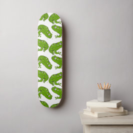 Grüner Frosch Skateboard