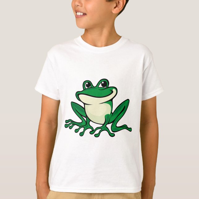 Grüner Frosch T-Shirt (Vorderseite)