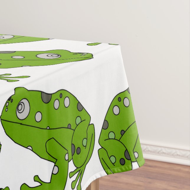 Grüner Frosch Tischdecke (Beispiel)