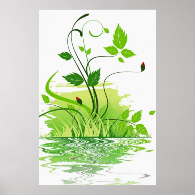 Grüner Frühling Poster (Vorne)