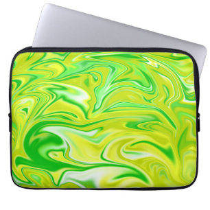 Grüner Frühlingsminzmarmor, Laptop-Sieb Laptopschutzhülle
