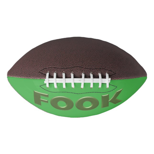 Grüner Fußball Football (Vorderseite)