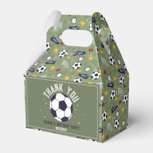 Grüner Fußball-Geburtstags-Sport für Jungen Geschenkschachtel