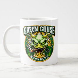 Grüner Gänse Schädel Nürnberg Jumbo-Tasse