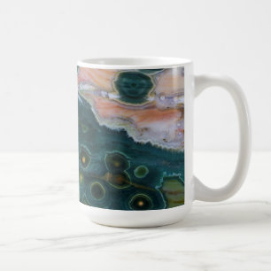 Grüner Gepunkteter Ozean-Jasper Kaffeetasse