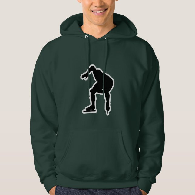 Grüner Geschwindigkeits-Skater Hoodie (Vorderseite)